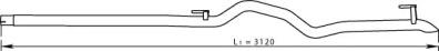 Dinex 74613 Exhaust pipe Dinex 74613 Exhaust pipe