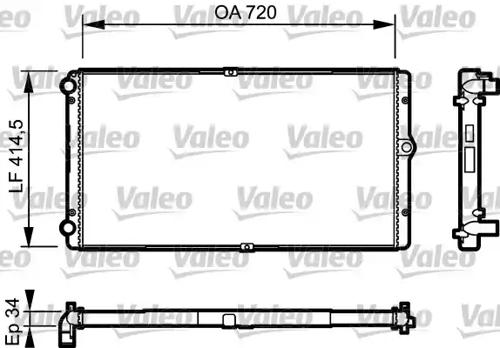 Valeo 732177 Радіатор Valeo 732177 Радіатор