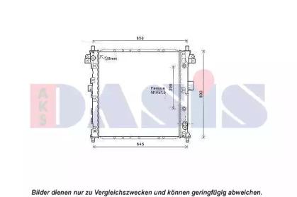 AKS Dasis 510122N Радіатор охолодження двигуна