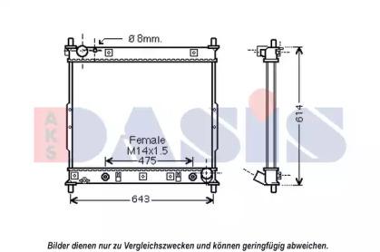 AKS Dasis 510148N Радіатор