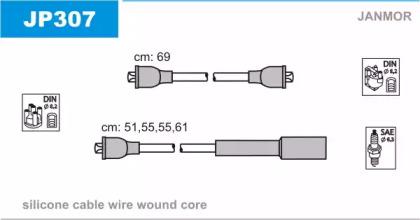 Janmor JP307 Zuendkabel Janmor JP307 Zuendkabel