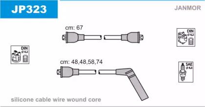 Janmor JP323 Дроти високовольтні системи запалювання Janmor JP323 Дроти високовольтні системи запалювання