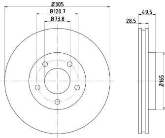 Textar 92098900 Диск гальмівний