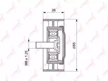 Lynxauto PB-5132 Ролик натяжной Lynxauto PB-5132 Ролик натяжной