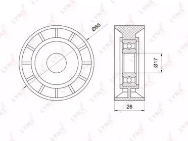 Lynxauto PB-7002 Ролик обводной