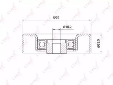 Lynxauto PB-7030 Ролик направляючий Lynxauto PB-7030 Ролик направляючий