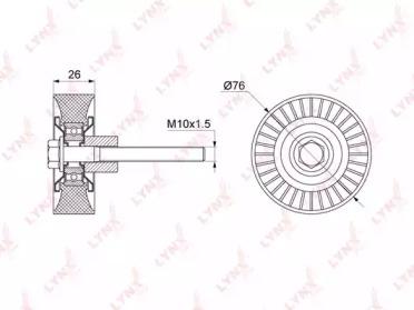 Lynxauto PB-7125 Ролик направляючий Lynxauto PB-7125 Ролик направляючий