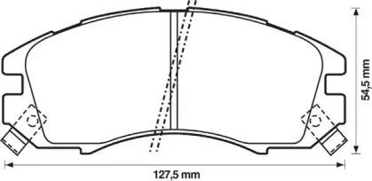 Jurid 572275J Brake pads Jurid 572275J Brake pads