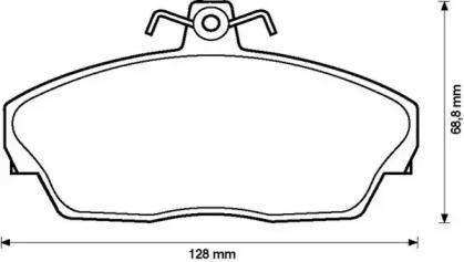 Jurid 573203J Brake pads