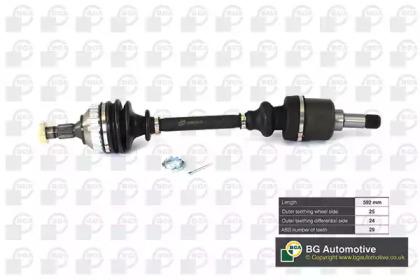 BGA DS1414LA Drive shaft assy