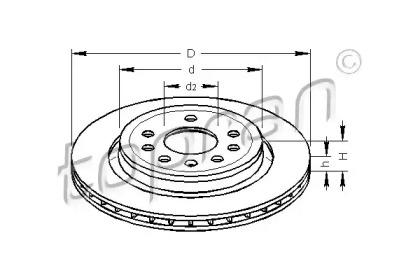 Topran 206 859 Brake disc