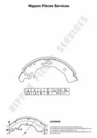 NPS D350U01 Brake pads NPS D350U01 Brake pads