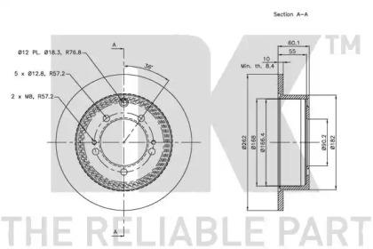 NK 313042 Brake disc NK 313042 Brake disc