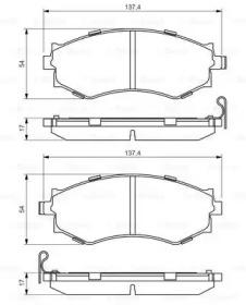 Bosch 0 986 494 571 Brake pads Bosch 0 986 494 571 Brake pads