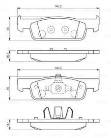 Bosch 0 986 494 661 Brake pads
