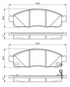 Bosch 0 986 494 673 Brake pads Bosch 0 986 494 673 Brake pads