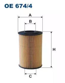 Filtron OE674/4 Oil filter Filtron OE674/4 Oil filter