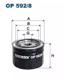 Filtron OP592/8 Oil filter Filtron OP592/8 Oil filter