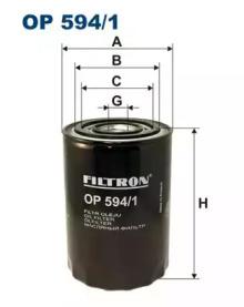 Filtron OP594/1 Oil filter Filtron OP594/1 Oil filter