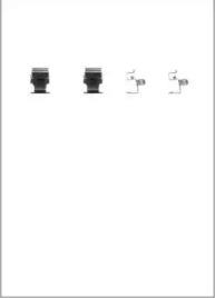 Motaquip LVMK1082 Комплект монтажный дисковых тормозных колодок