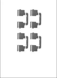 Motaquip LVMK1093 Spring set disc brake Motaquip LVMK1093 Spring set disc brake