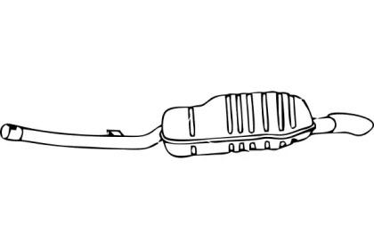 Fenno P11026 Глушник вихлопних газів кінцевий