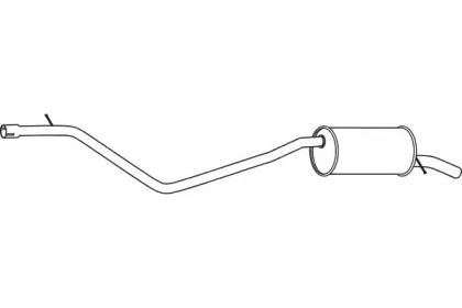 Fenno P19002 Глушник вихлопних газів кінцевий Fenno P19002 Глушник вихлопних газів кінцевий