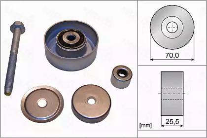 Autex 655090 Ролик натяжний ременя поліклинового Autex 655090 Ролик натяжний ременя поліклинового