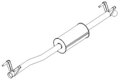 Klarius 270844 Глушник вихлопних газів кінцевий Klarius 270844 Глушник вихлопних газів кінцевий