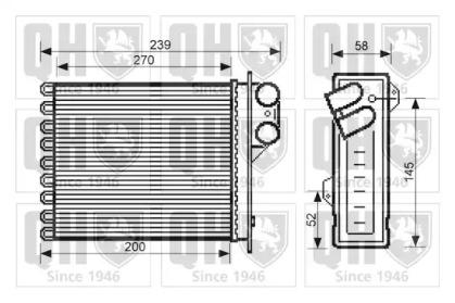 Quinton Hazell QHR2264 Радіатор обігрівача салону Quinton Hazell QHR2264 Радіатор обігрівача салону