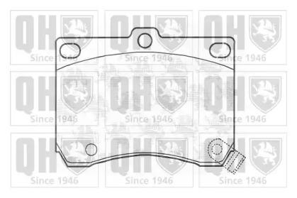Quinton Hazell BP717 Колодки тормозные Quinton Hazell BP717 Колодки тормозные