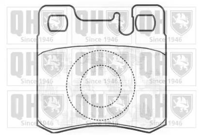 Quinton Hazell BP730 Колодки гальмівні