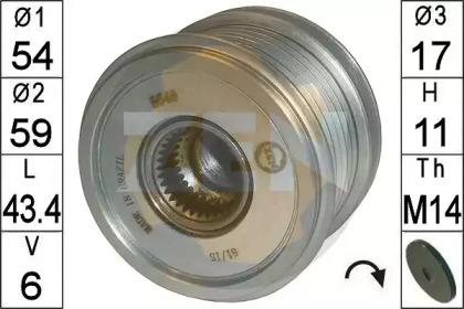 ERA (Messmer) 219164 Шкив генератора ERA (Messmer) 219164 Шкив генератора
