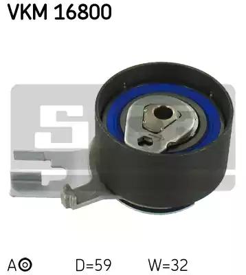 SKF VKM 16800 Ролик натяжний ременя поліклинового SKF VKM 16800 Ролик натяжний ременя поліклинового