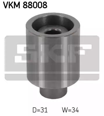SKF VKM 88008 Паразитный ведущий ролик зубчатый ремень SKF VKM 88008 Паразитный ведущий ролик зубчатый ремень