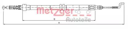 Metzger 107392 Brake cable Metzger 107392 Brake cable