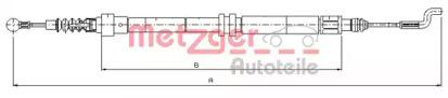 Metzger 107393 Brake cable Metzger 107393 Brake cable
