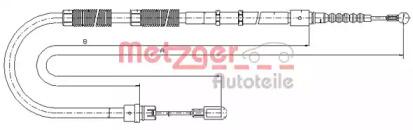 Metzger 107535 Brake cable Metzger 107535 Brake cable
