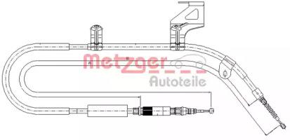 Metzger 107585 Brake cable Metzger 107585 Brake cable