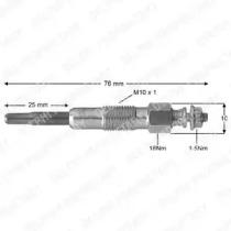 Delphi HDS375 Свеча накаливания Delphi HDS375 Свеча накаливания