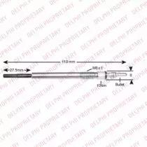 Delphi HDS424 Свічка розжарювання