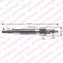 Delphi HDS425 Свічка розжарювання Delphi HDS425 Свічка розжарювання