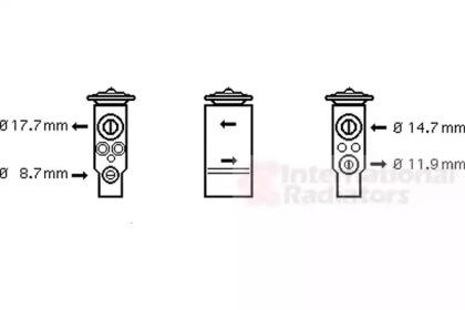 Van Wezel 09001219 Valve assy-expa Van Wezel 09001219 Valve assy-expa