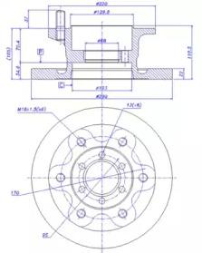 CAR 142196 Brake disc CAR 142196 Brake disc