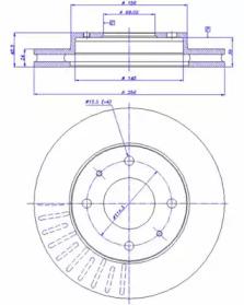 CAR 142670 Диск гальмівний CAR 142670 Диск гальмівний