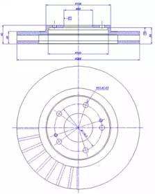 CAR 142833 Brake disc
