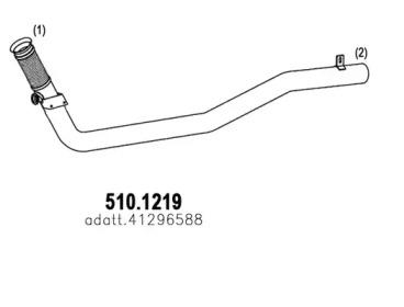 Asso 510.1219 Exhaust pipe Asso 510.1219 Exhaust pipe