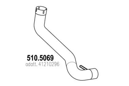 Asso 510.5069 Exhaust pipe Asso 510.5069 Exhaust pipe