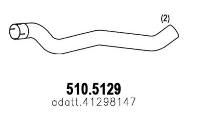 Asso 510.5129 Exhaust pipe Asso 510.5129 Exhaust pipe