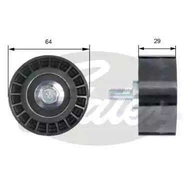 Gates T42170 Ролик обводной ремня грм